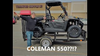 Bought a Coleman 550 UTV Side by Side From Tractor Supply??!?! First Impressions & Test Drive