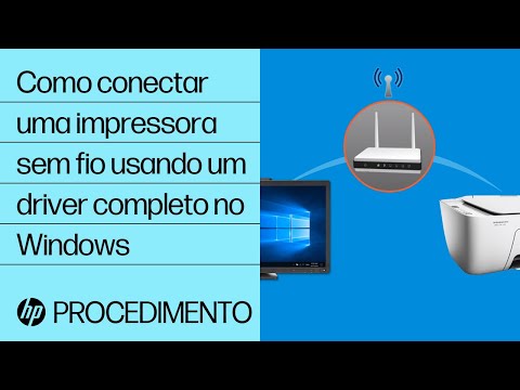 Vídeo: Como faço para conectar uma impressora sem fio ao Windows Vista?