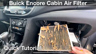 2020 Buick Encore How to replace cabin air filter / location