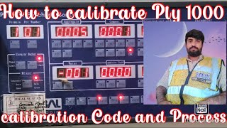 Bosure PLY 1000 calibration Info.