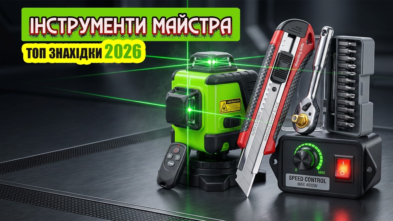✅ ТОПОВІ інструменти 2026: 11 НАЙКРАЩИХ знахідок для майстерні чи гаража з ALIEXPRESS.