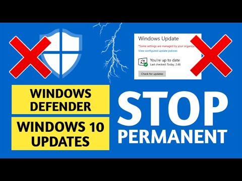Kaip išjungti „Windows 10“ naujinimus ir „Windows Defender“
