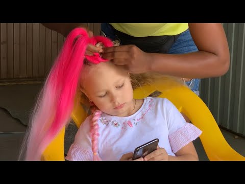 Алиса ЗАПЛЕЛА Косички !!! Детский ВЛОГ про игрушки и покупки
