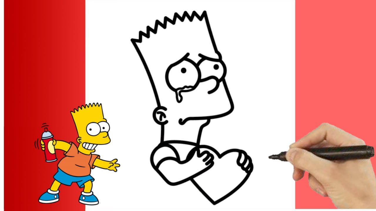 COMO DESENHAR O BART SIMPSON SAD, Bart Simpson Apaixonado