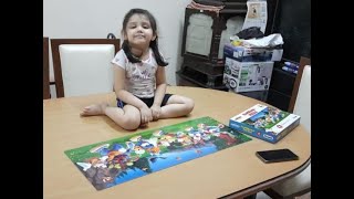YOUNGEST GIRL TO SOLVE 90 PIECE JIGSAW PUZZLE