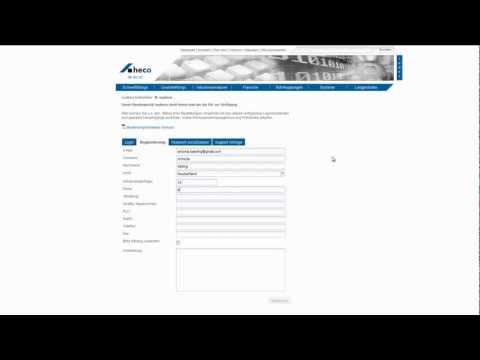 Registrierung im Kundenportal myheco der heco gmbh