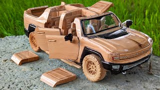 Wood Car - Hummer EV 2022 (Electric Vehicle) - Awesome Woodcraft