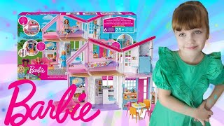 Распаковка дома для кукол Барби Barbie Malibu House