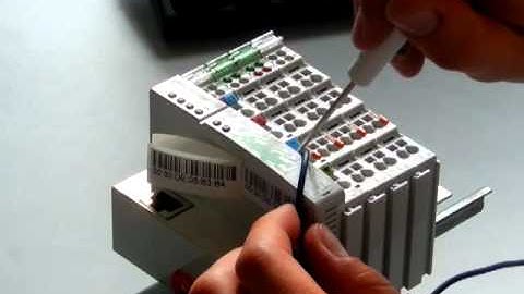 Remove Wago head module (bus-coupler) 750-341