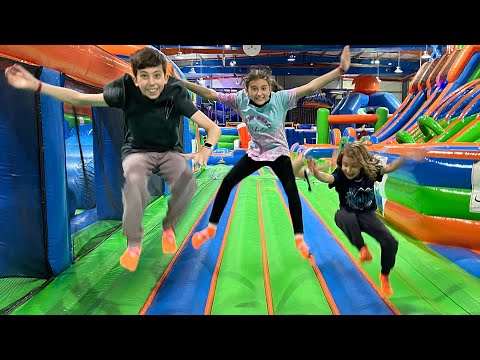 أكبر مغامرة بحديقة النطيطات 