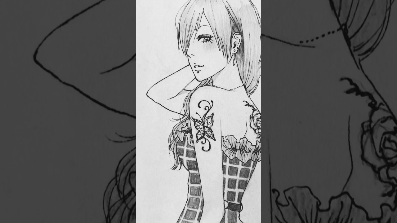 あなたに刺さらなきゃ意味がないの #イラスト #創作 #fyp #おすすめ #oc #illustration #art #アナログ