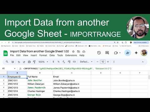 How to Import Data from Another Google Sheet Using IMPORTRANGE