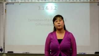 Calc AB - 3.1 & 3.2 Differentiability