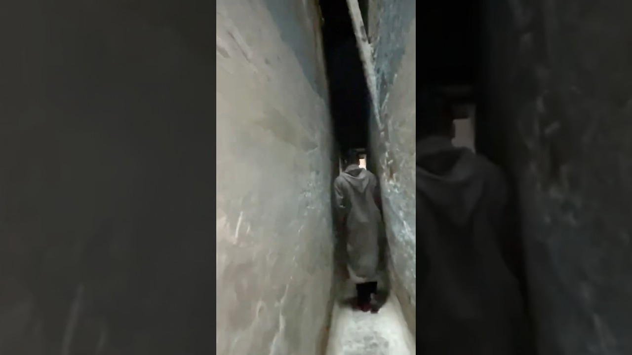 Walking the narrowest street in the world! Not for plus-size😱