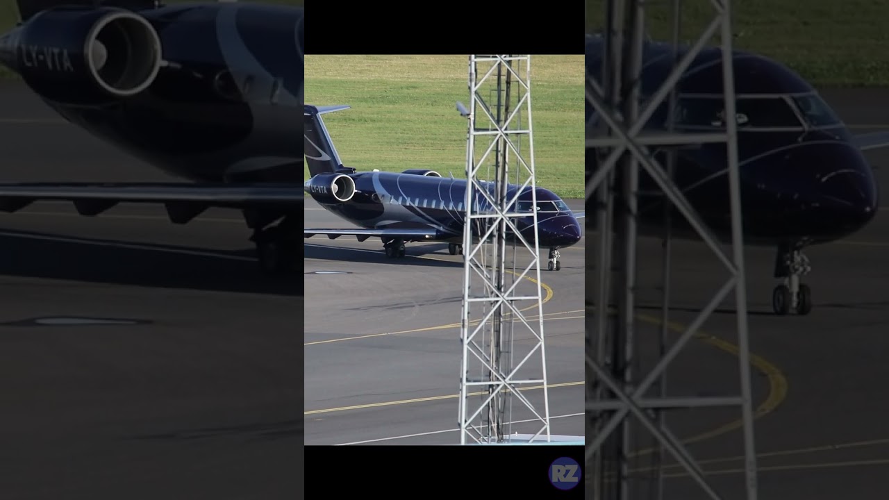 KlasJet CRJ200LR (LY-VTA) taxi at Tallinn Airport