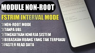 AKHIRNYA RILIS MODULE FSTRIM UNTUK ANDROID NON-ROOT !!! CARA MENINGKATKAN KINERJA SISTEM ANDROID