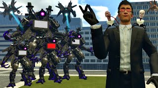 NEW TRI TITAN ARMY vs DaFuqBoom NPC In Garrys Mod