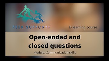 Using open-ended and closed questions