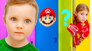 One Day in an Unusual School Challenge for Kids | Mystery Lockers at School