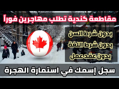 مقاطعة كندية تطلب مهاجرين عرب بشكل عاجل | بدون شرط عقد العمل و اللغة| الهجرة إلى كندا 2024 - YouTube