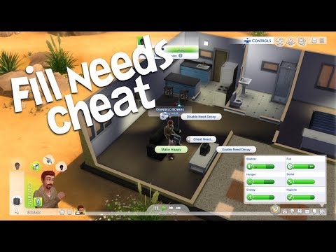 The Sims 4 PS4 cheat: Fill all a Sims needs [Make Happy] 