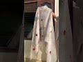 Handpainted organza dupatta #handpainted #art #flowers #trendingshorts #painting #dupatta