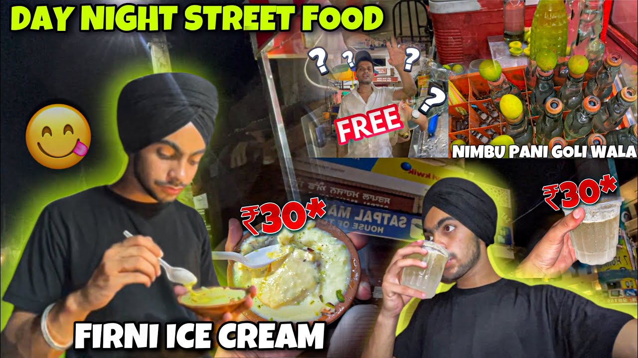 Street Food In Amritsar😋Firni Ice Cream,Nimbu Pani YouTube
