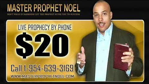 LIVE  PROPHECY BY PHONE  $20 - www.masterprophe...