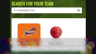 How to Download the Fury Basketball Club Team App screenshot 1