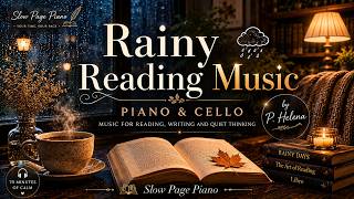 Rainy Reading Music ☔ Piano and Cello for Reading, Writing and Relaxation | 비 오는 날 독서 음악