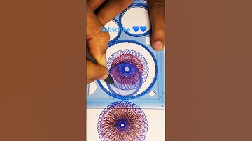 A spirograph art #asmr #art #spirograph #drawing #spirodiy #shorts #short