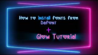 How to install fonts | How to get glow text #capcuttutorial How to install fonts | How to get glow text #capcuttutorial
