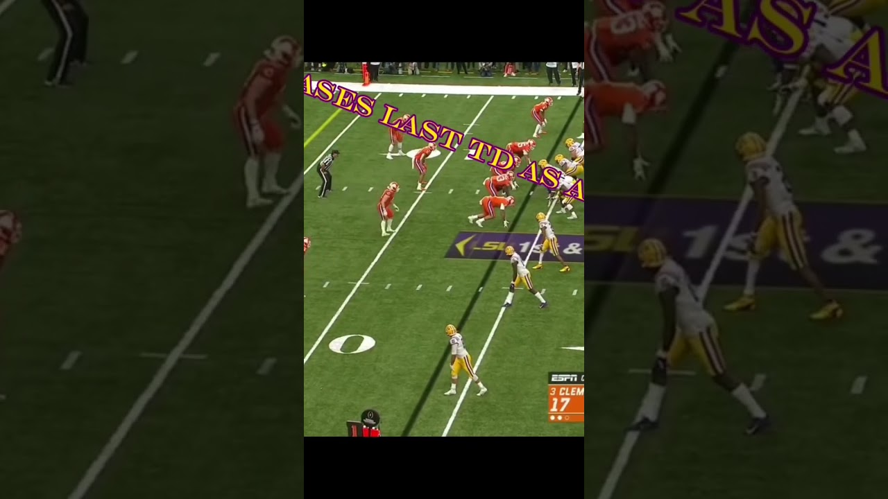 Jamarr Chase First and Last TD as a LSU Tiger