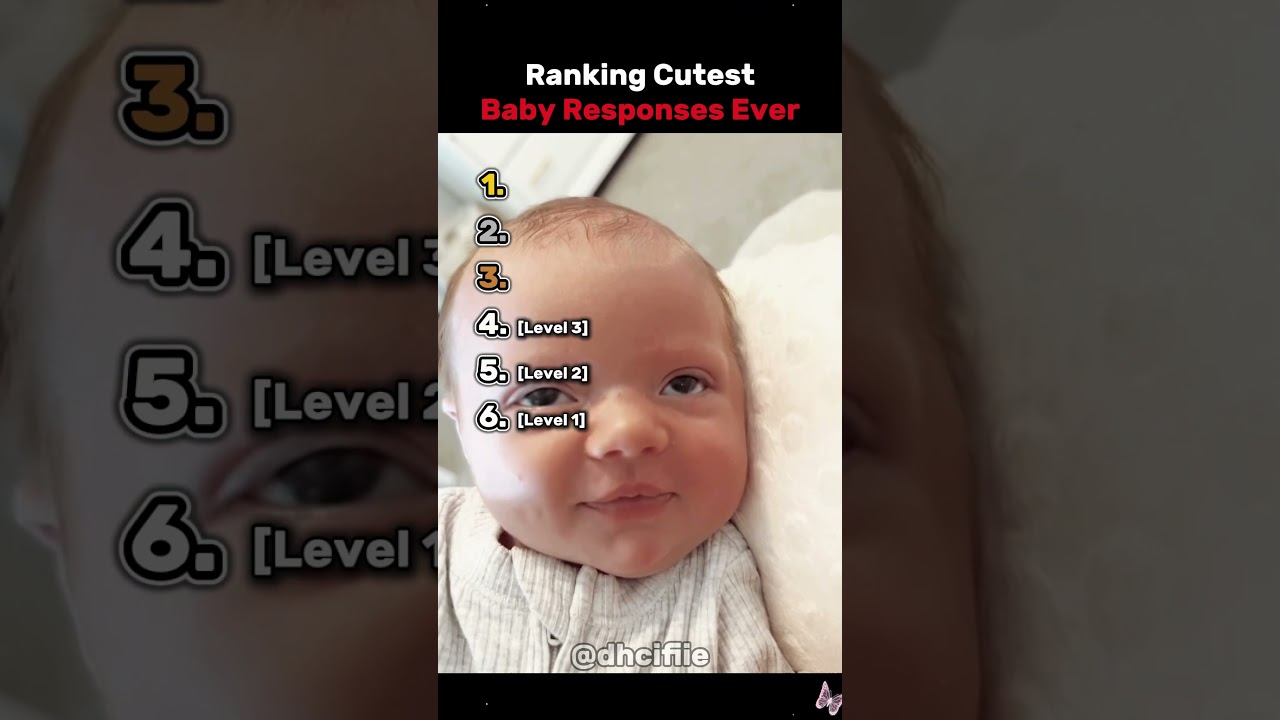 Ranking The Top 6 Cutest Baby Responses Ever