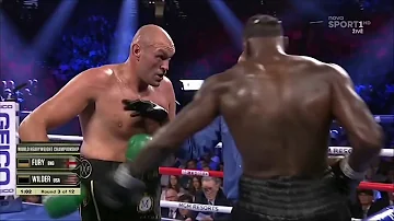 Slowed Down Footage of Tyson Fury's Left Glove Round 3 Fight 2.