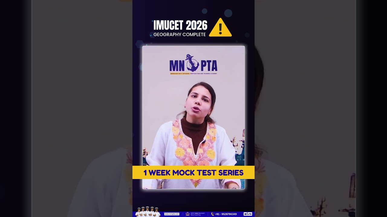IMUCET 2026 Geography Complete | 1 Week Mock Test Series Starting!