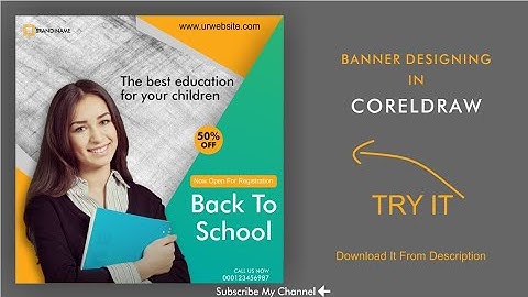 CorelDraw X7 Tutorial, School Banner Design - World Graphic Point