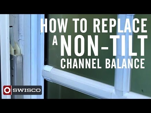 How to replace a non-tilt window channel balance