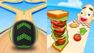 Going Balls vs Sandwich Runner - All Level Gameplay Android,iOS - NEW MOD APK UPDATE GAMEPLAY