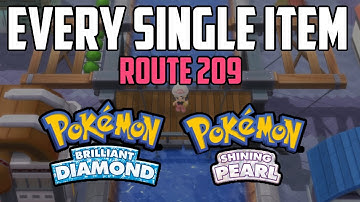 EVERY Item in Route 209 - Pokémon Brilliant Diamond & Shining Pearl