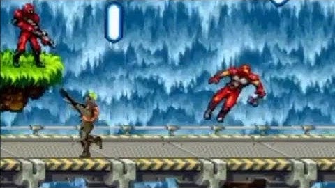 CONTRA 4 with HD music | All Stage completed | No death