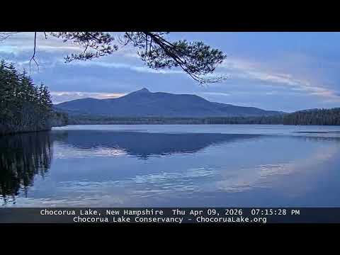 Chocorua Lake, NH Ice-out TIMELAPSE - Thursday April 9 2026
