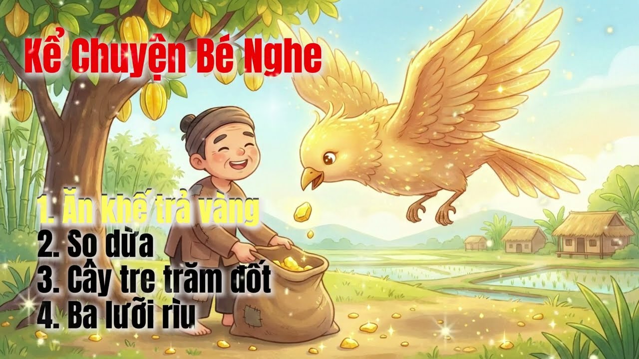 Bốn cây chuyện kể cho bé ngủ | Thế giới muôn màu.