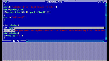Grade Calculator Program in C++