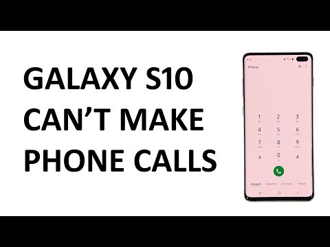 전화를 걸 수없는 Samsung Galaxy S10 수정