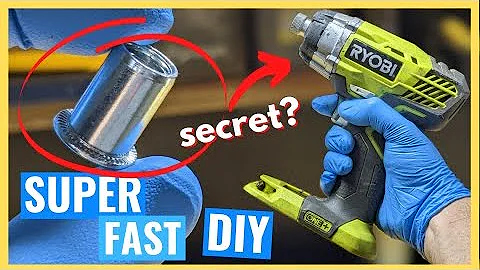 DIY RivNut with a DRILL? | How To Nutsert Rivet Nut DIY [without tool]