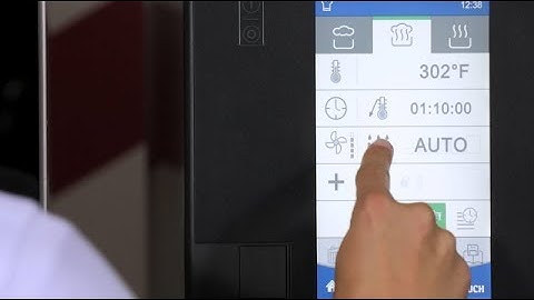 Combi-steam with core temperature setting in the Convotherm 4 easyTouch °F
