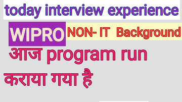 Wipro ELITE 2022 | Wipro Non CS Branch Interview Question | Coding Question | Preparation |