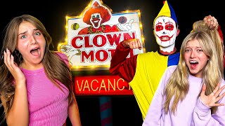 OVERNIGHT IN THE HAUNTED CLOWN MOTEL