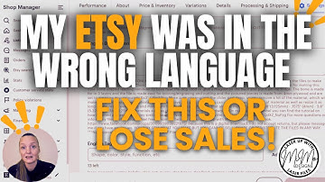 I Made a HUGE Etsy Mistake… Here’s How to Fix It (Language Settings Guide)